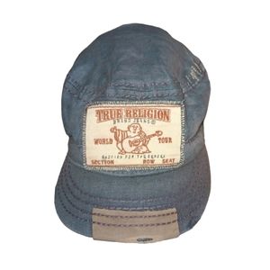 Vintage TRUE RELIGION Hat Plaid Buddha Baseball Trucker Hat RARE